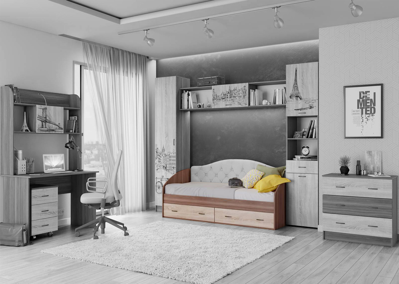 Кровать с ящиками "Орион" от магазина мебели МегаХод.РФ