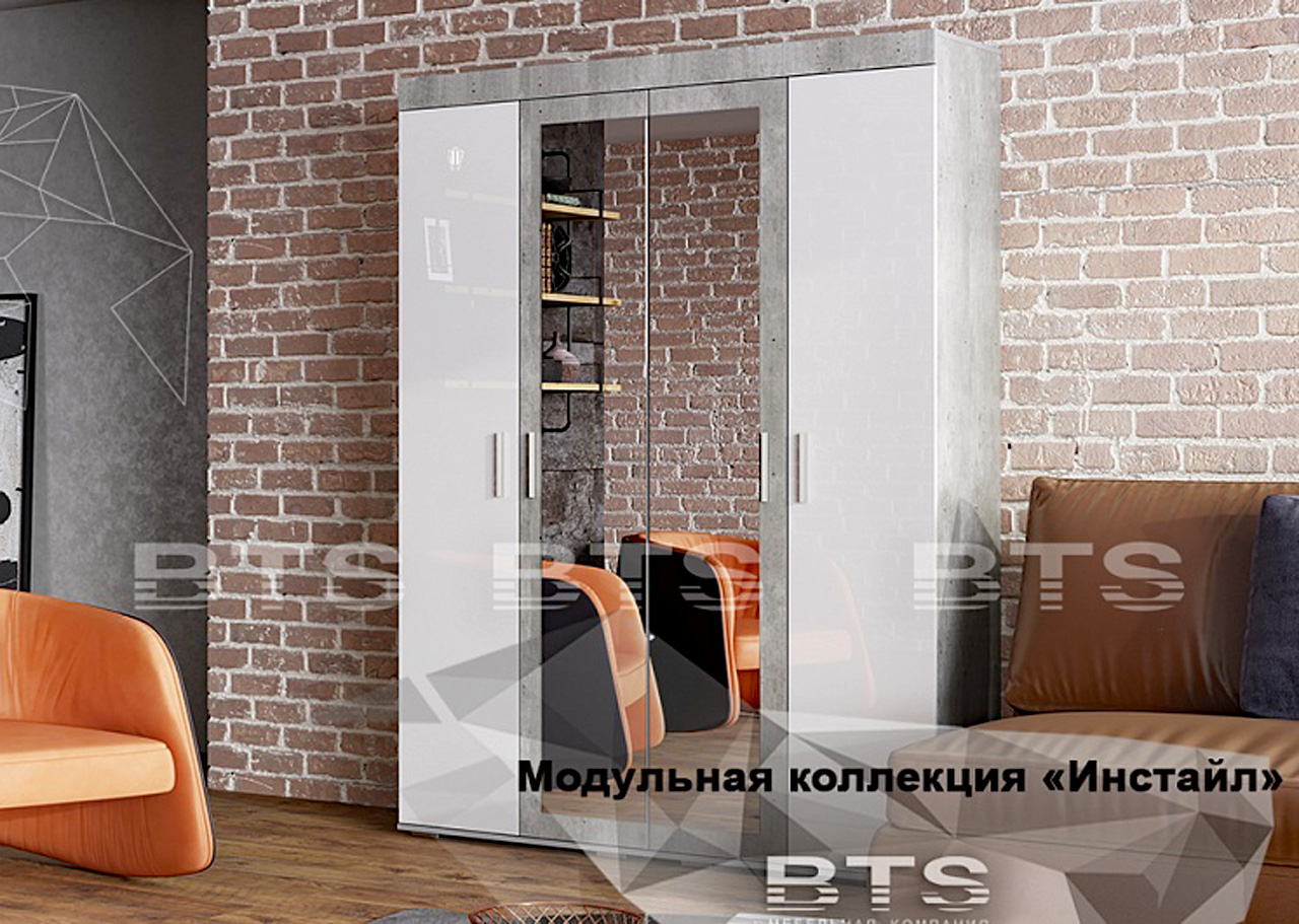 Шкаф 4-х створчатый "Инстайл" от магазина мебели МегаХод.РФ
