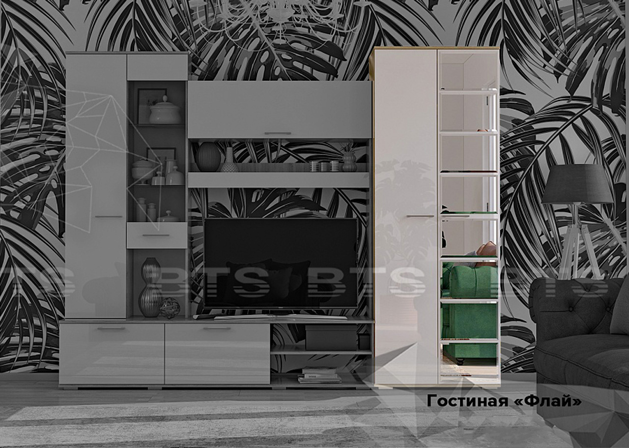 Шкаф 2-х створчатый "Флай" от магазина мебели МегаХод.РФ