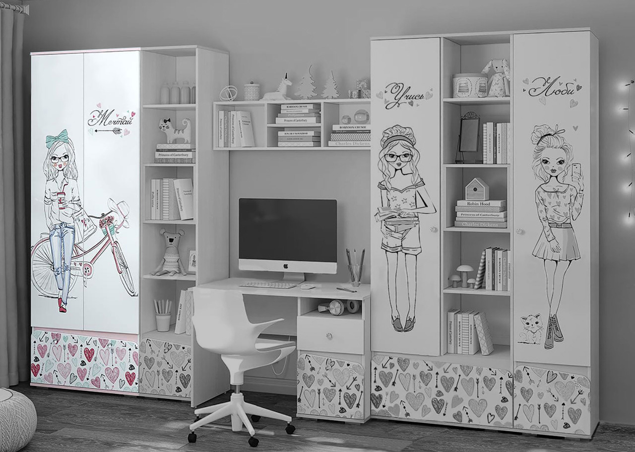 Шкаф 2-х створчатый "Малибу" от магазина мебели МегаХод.РФ