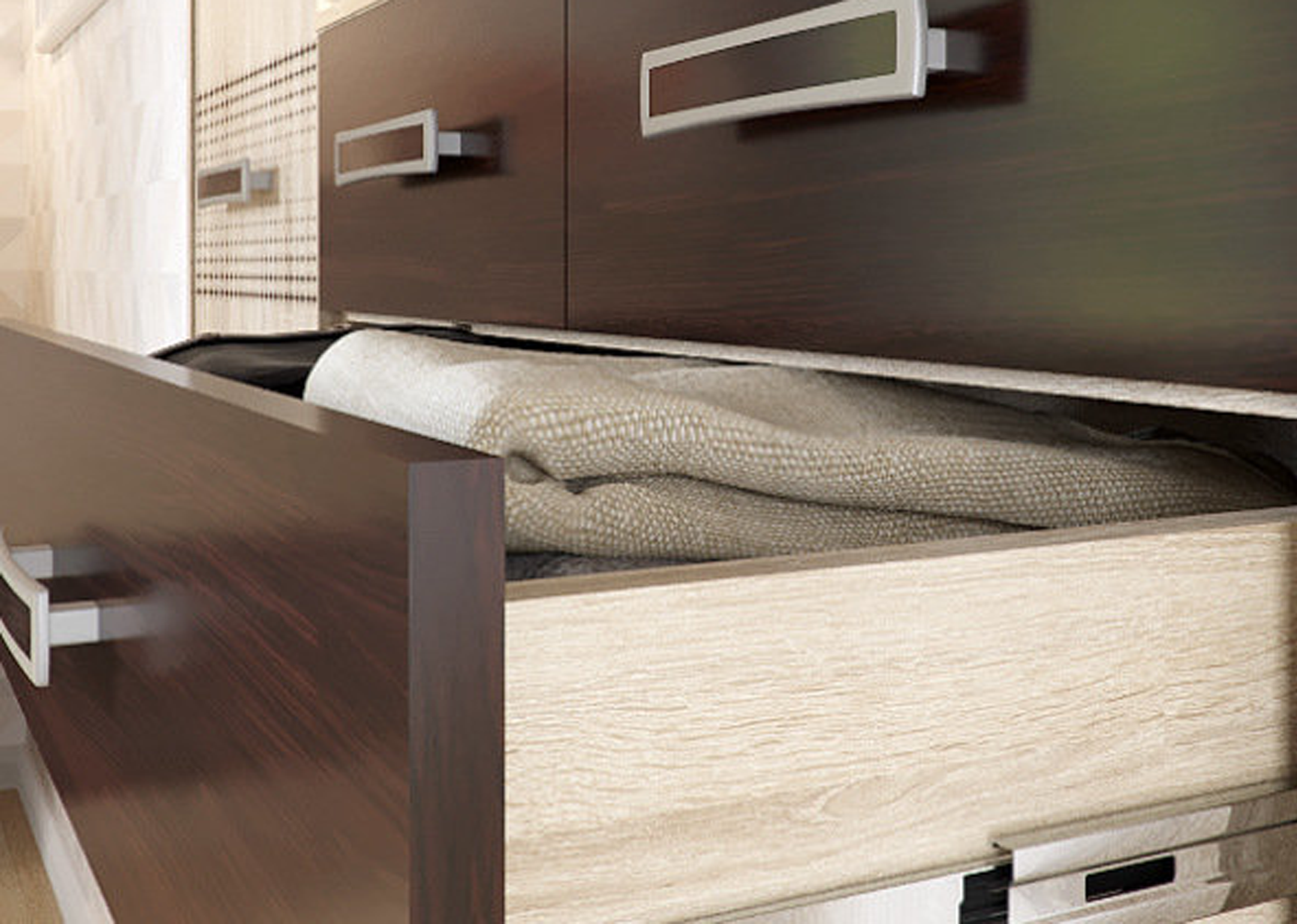 Шкаф 4-х створчатый с ящиками "Румба" от магазина мебели МегаХод.РФ