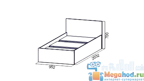 Кровать "Эдем 5" от магазина мебели МегаХод.РФ