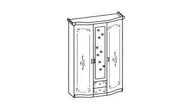 Шкаф 3-х дверный "Сильвия"