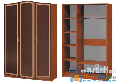 Шкаф 3-х створчатый "Оникс" от магазина мебели МегаХод.РФ