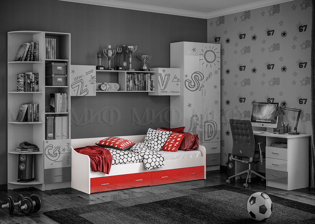 Кровать с ящиками Вега "Алфавит" от магазина мебели МегаХод.РФ