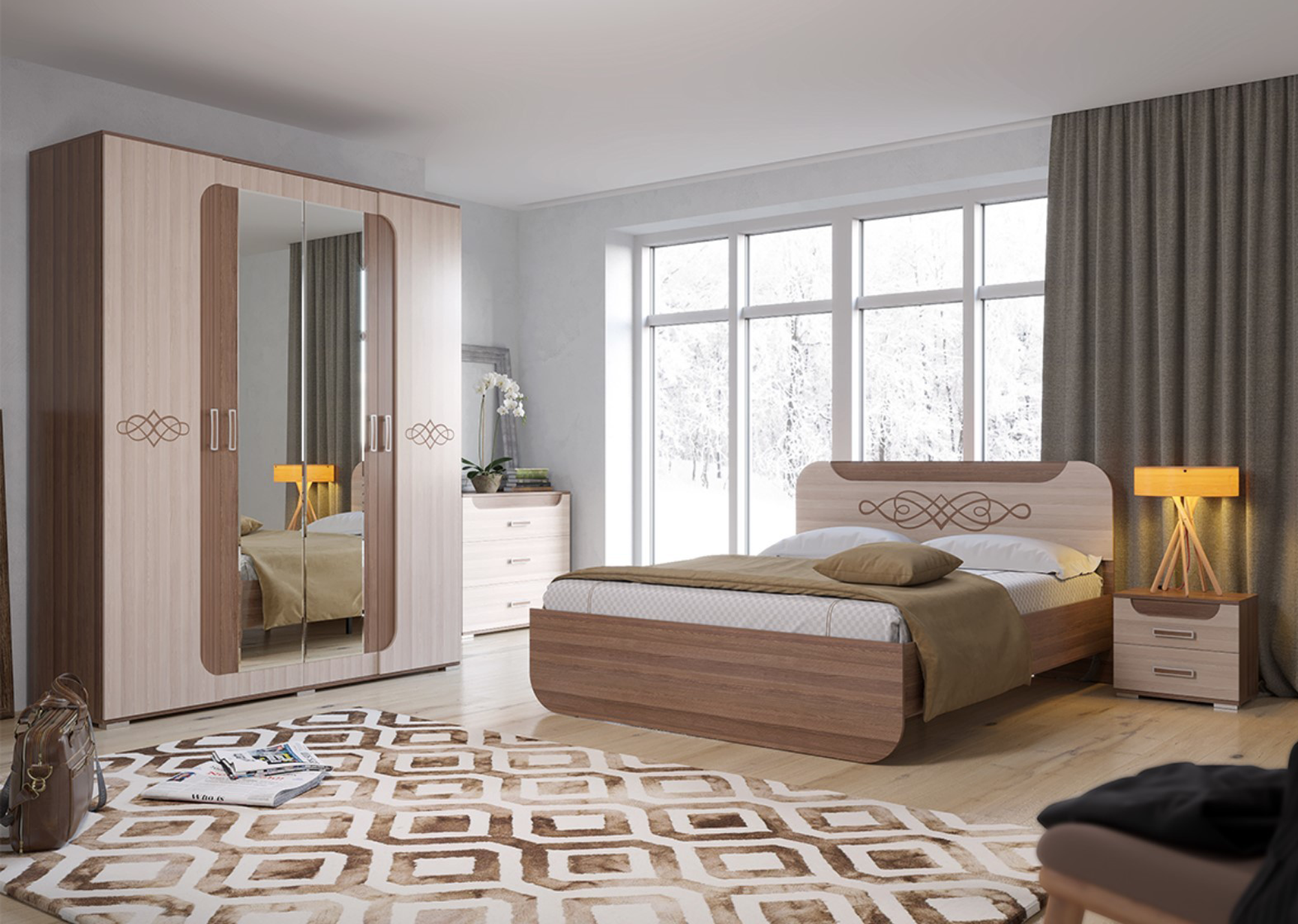 Кровать "Пальмира" от магазина мебели МегаХод.РФ