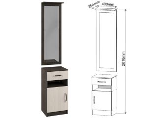 Тумба с зеркалом "Ронда" ПРЗ 400.1