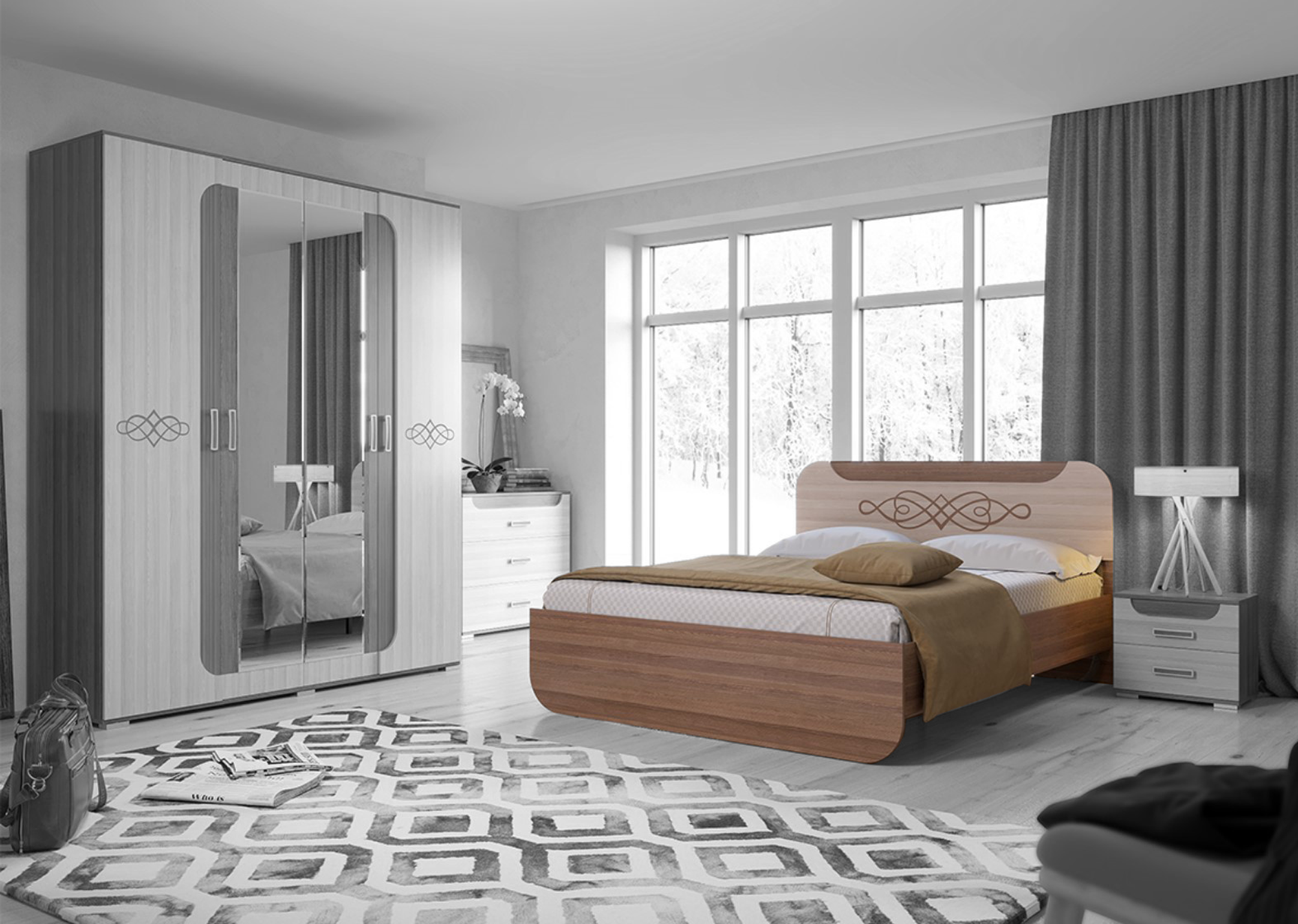 Кровать "Пальмира" от магазина мебели МегаХод.РФ