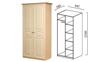 Шкаф 2-х створчатый комбинированный "Ивушка 5" Шкаф 2-х створчатый комбинированный "Ивушка 5"