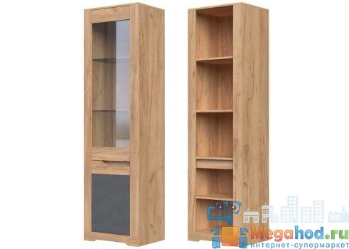 Шкаф витрина 1-но дверный "Римини" от магазина мебели МегаХод.РФ