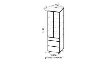 Кухонный пенал "Прованс SV" 600 ЯГ