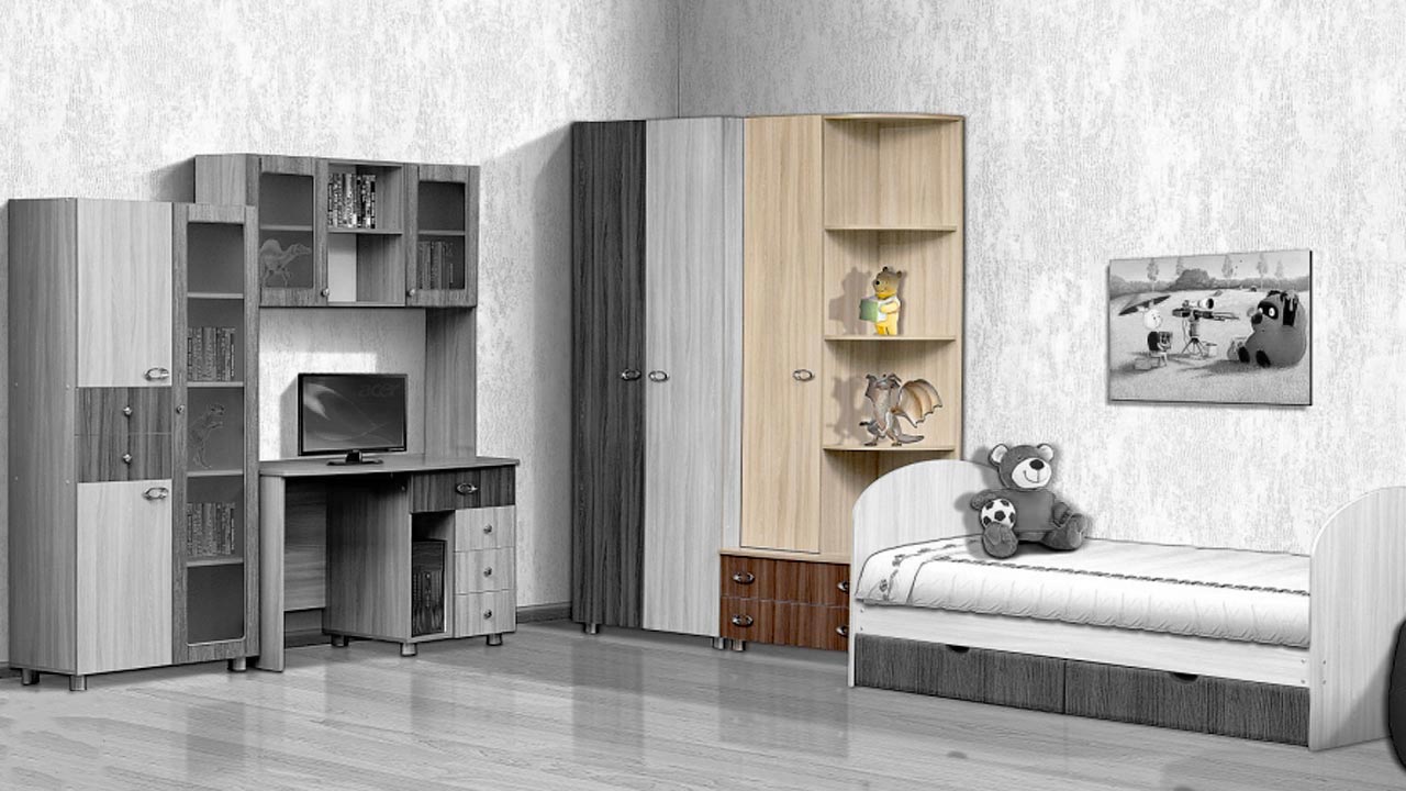 Шкаф комбинированный ПМ 4 "Юниор 6" от магазина мебели МегаХод.РФ