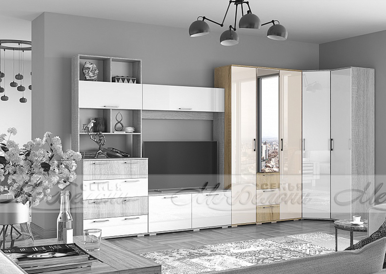 Шкаф 3-х створчатый "Белладжио" от магазина мебели МегаХод.РФ