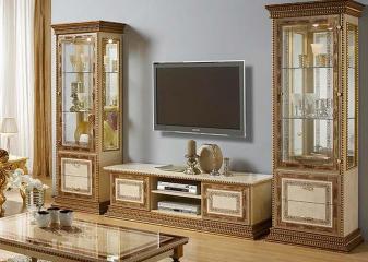 Шкаф-витрина 1 дв. "Палермо" Слониммебель Шкаф-витрина 1 дв. "Палермо" Слониммебель