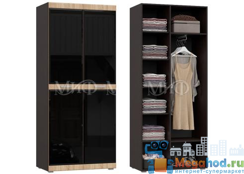 Шкаф 2-х створчатый витрина ШК 001 "Асти" от магазина мебели МегаХод.РФ