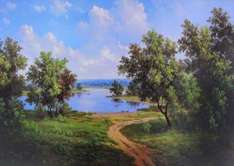 Репродукция "Лесная дорога"