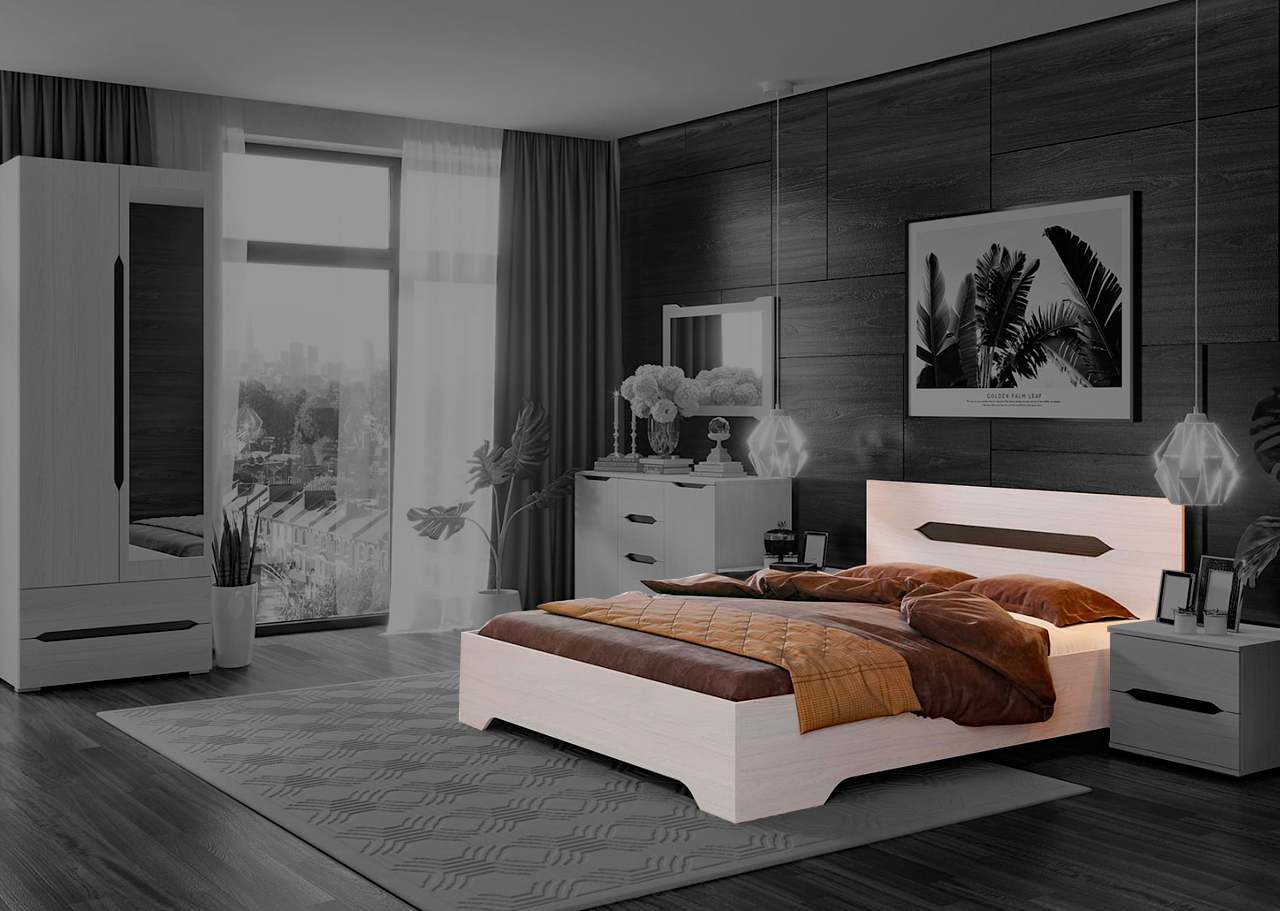 Кровать "Валенсия"основание ДСП Стендмебель от магазина мебели МегаХод.РФ