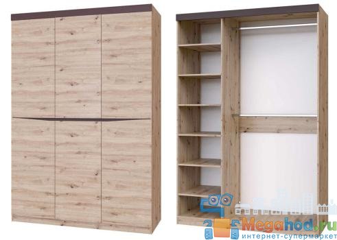 Шкаф 3-х створчатый "Тиана" от магазина мебели МегаХод.РФ