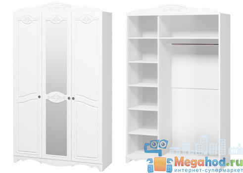 Шкаф 3-х дверный ШР3 "Лотос" от магазина мебели МегаХод.РФ