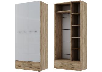 Шкаф 2-х створчатый комбинированный "Ницца"